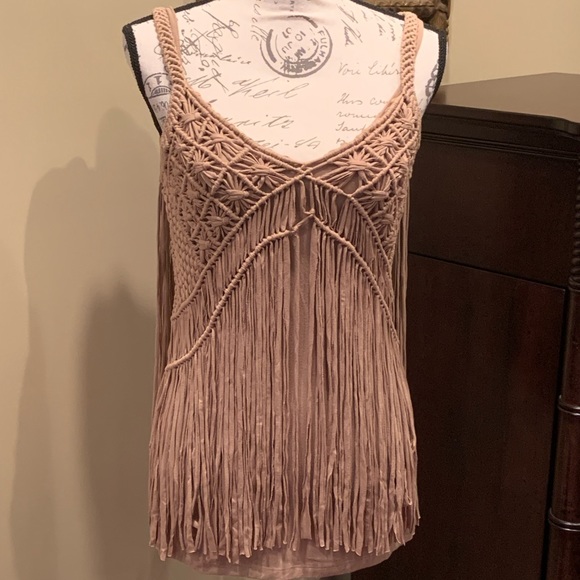 Boston Proper Fringe Top - Picture 3 of 6